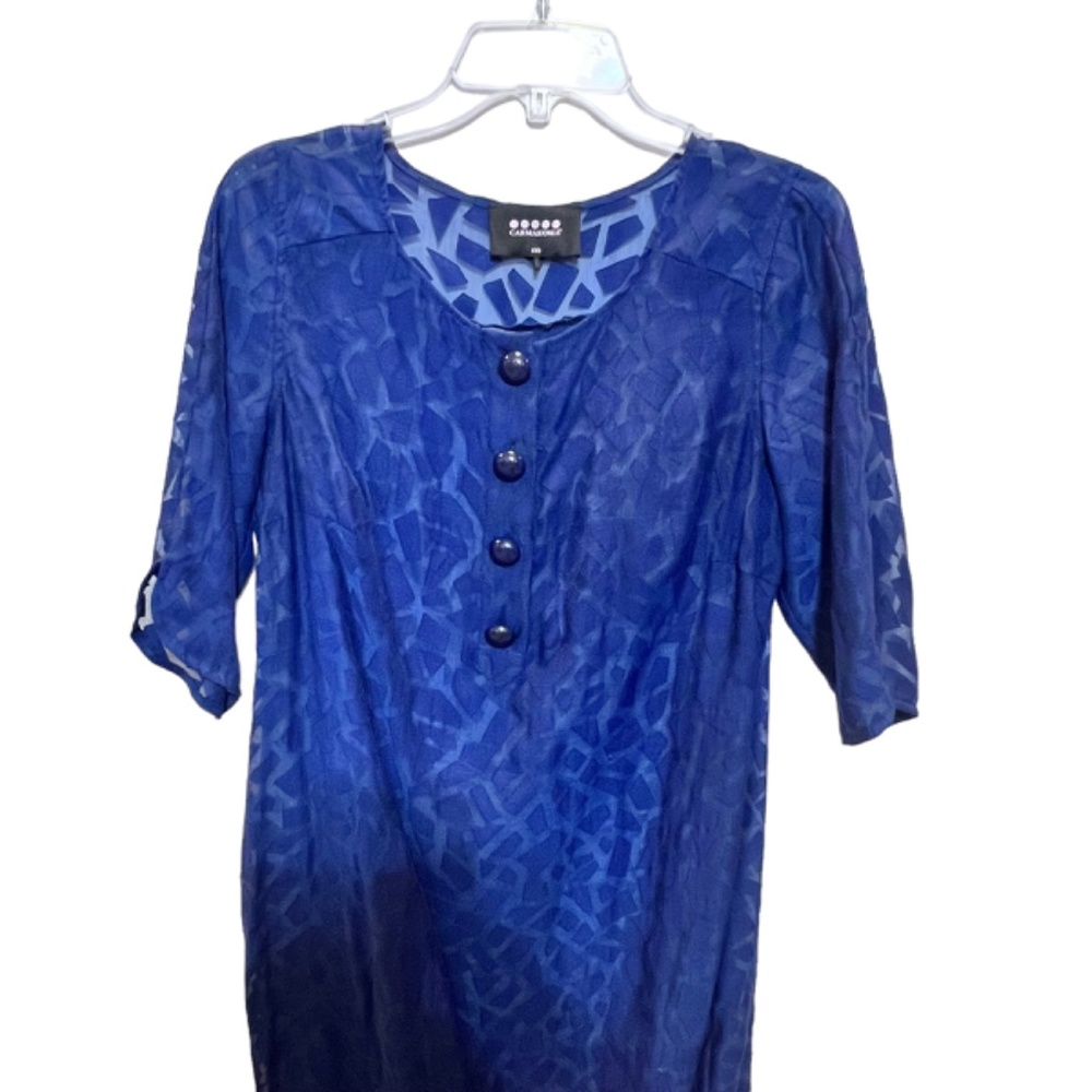 Carmakoma Bilham Sheer Abstract Tapered Dress - image 2